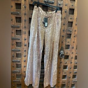 NWT Rachel Zoe Disco Pant in Champagne Size 10